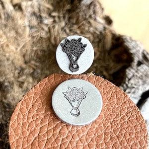 ROSES METAL STAMP || Roses Bouquet Metal Die || Metal Stamps || Jewelry Punch Stamp | Steel Stamp | Tiny Metal Stamp