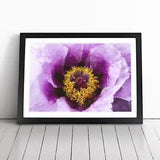 Purple Peony Flower Vol.1 Framed Wall Art Poster Print Home Decor Picture Large