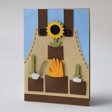 Gardening Apron Card | Card for Plant Lover | Gardener card | Card for botanist | Card for horticulturalist | Florist birthday invitation
