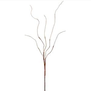 45" Willow Branch, Artificial Greenery Stem, Fake Vine, Texture Flower Arrangement, Faux Plant, Tree Stem Filler, Orchid Centerpiece