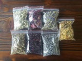 7 Piece Botanical Dried Flowers Wiccan Spellcasting Potion Ingredients