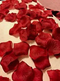 100 pcs wine red petals wedding party Valentine's Day