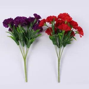 Fake Carnation Artificial Flowers Plastic Plants Arrangement Artificial Flower