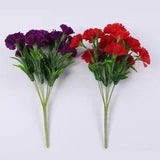 Fake Carnation Artificial Flowers Plastic Plants Arrangement Artificial Flower