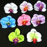 3 White Purple Pink Green Or Blue Orchid Flowers Fake Orchids Artificial Flowers Scrapbooking Flower Embellishments Craft Flowers