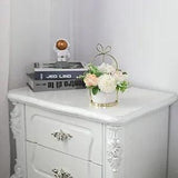 Artificial Flowers with Vase Fake Peony Silk Hydrangea Faux Wildflowers