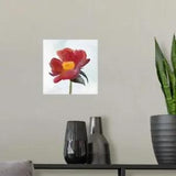 Joyful Peony I Poster Art Print, Peony Home Decor