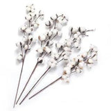 1PCS Dried Flower Simulation Cotton Branch Decoration