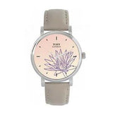 Toff London TLWS-89294 Ladies Purple Water Lilies Flower Watch
