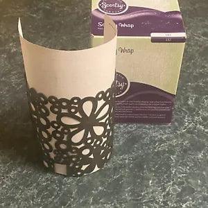 Scentsy 2011 Warmer Wrap Lili Metal Retired  Lilies  Flower Power