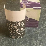 Scentsy 2011 Warmer Wrap Lili Metal Retired  Lilies  Flower Power