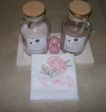 Ohio State Flower Scarlet Carnation Flour Sack Towels
