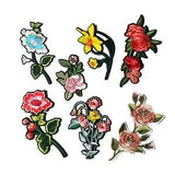 Rose Peony Flower Embroidered Patches Clothing Applique Garment Craft Accessory