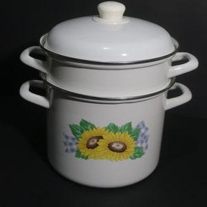 Corelle  Sunsations Sunflower 7 Quart Covered Stockpot with Steamer