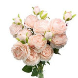 Set of 3 Artificial Peony Flower Stems for Stunning Home Decor