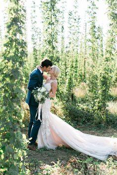A Romantic Summer Wedding at a Hops Farm in Oregon Flower Delivery