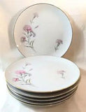 VINTAGE LOT OF 7 ROYAL COURT CARNATION DINNER PLATES FINE CHINA MADE IN JAPAN
