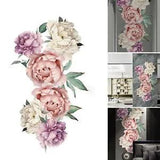 Wall Sticker Peony Rose Flower Wall Decal Nursery Home Sticker Decor Art Mural