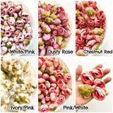 15 Budding Ranunculus in Pink Tones - CHOOSE COLOR - Artificial Flower, Artificial Ranunculus, Pink Ranunculus, Red Ranunculus