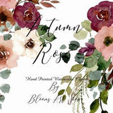 Autumn Dusty Rose Bouquets Burgundy Wedding Eucalyptus Greenery. WC261