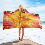 Lily... Beach Towel | DESIGNER | ART | DESIGN | PEACH | FLOWER | BEAUTIFUL