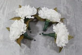 Set of 4 Pin Ivory Carnation Corsage and Boutonniere Set of 4 Artificial Mens