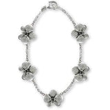 Orchid Jewelry Sterling Silver Handmade Orchid Flower Bracelet  OR5-BR