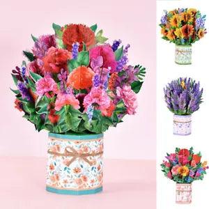 3D Flower Bouquet Card Paper Flowers Pops-up Bouquet Greeting Cards Sunflower???