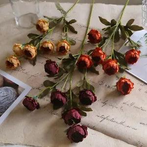 6 Head Peony Artificial Flowers Plants Wedding Home Decoration Fake Dried...