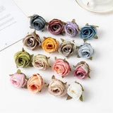 10X Roses Heads Artificial Silk Flower Party Wedding Bouquet Garland Home Decor