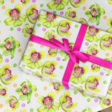 Wrapping Paper Roll,  Floral wrapping paper gift wrap, Orchid wrapping paper gift wrap
