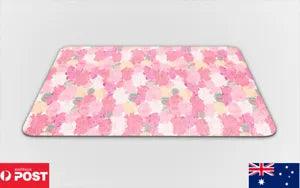 MOUSE PAD DESK MAT ANTI-SLIP|PEONIES FLOWER ROSE PATTERN