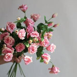 27.5" Faux Real Touch Lisianthus Eustoma Blossom Branch-Rose Pink, DIY Florals |Wedding/Home Decoration/Bouquets/Centerpiece | Gifts For Her