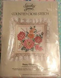 Counted Cross Stitch - "Peony Pillow"