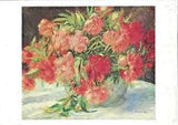 VTG Postcard Art Auguste Renoir Peonies Flowers