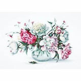 Cross-stitch kit  Peonies B2263  Luca-S  18ct