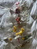 Large Lot Of 10 Packs Of Dried Flowers New.  Bonus Bird.