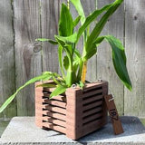 182. Salvaged Manufactured Decking Hanging Basket Planter for Orchids, Bromeliads, Ferns, Cacti, Other Epiphytes and Succulents
