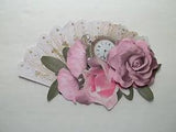 3D- U Pick- FL1 Flower Fan Umbrella Frame Butterfly Scrapbook Card Embellishment