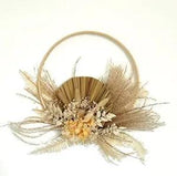 Real Dried Plants Wreath Rustic Dried Nature Flower Wreath Wall Hanging A