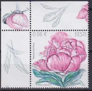 Estonia 2011 Flora, Flowers, Peony MNH**