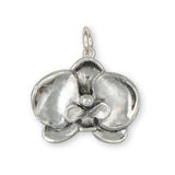 Orchid Jewelry Sterling Silver Orchid Charm Handmade Flower Jewelry OR1-C