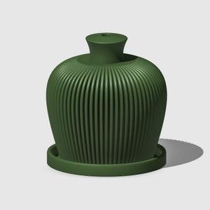 Watering Bell Thumb Pot, Controlled Watering Can for Plants, Gifts for Plant Lovers, Unique Plant Accessories, 3D Printed Chantepleure Rib