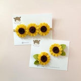 Sunflower headband, sunflower hair clip, little girl gift, newborn headband, girl hair clip, boho, baby headband