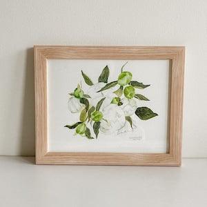 White Peonies Original Painting | Bouquet Painting | Floral Art | Botanical Art | Watercolor Art | Peonies | Peony Painting | Watercolour