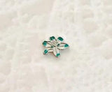 Blue Flower floating charm for living locket lily spring