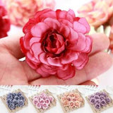 10Pcs Artificial Flower Party Silk Bulk Rose Craft Decor Wedding Hot Peony Heads