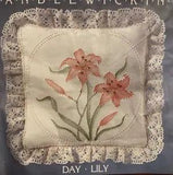 Cathy Needlecraft Inc DAY LILY Candlewicking Pillow kit #7931
