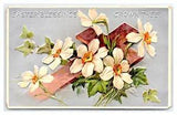 Easter bouquet Cross Jesus lily embossed silver metallic holy easter 1909