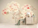 3D Pink Peony Flower ZHUA2312 Wallpaper Wall Murals Removable Self-adhesive Amy